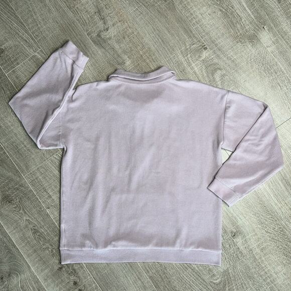 MARC NEW YORK ANDREW MARC Lavender Long Sleeve Collared 1/4 Zip Shirt Women’s - Picture 6 of 7